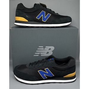 New Balance 515 Classic Black /Blue Running Shoes ML515HTB Men's‎ Sz 17 NEW!